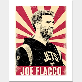 Retro Vintage Joe Flacco Posters and Art